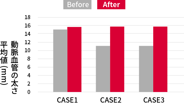 動脈血管の太さ 平均値
